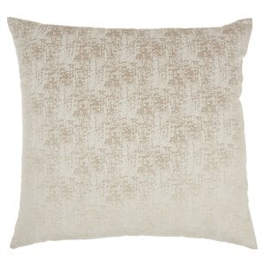 mina victory life styles erased contemporary polyester throw pillow in beige