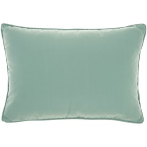 mina victory acrylic fabric outdoor pillows solid throw pillow in aqua blue