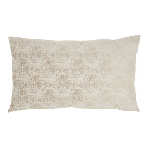 mina victory life styles rectangle erased fabric throw pillow in beige