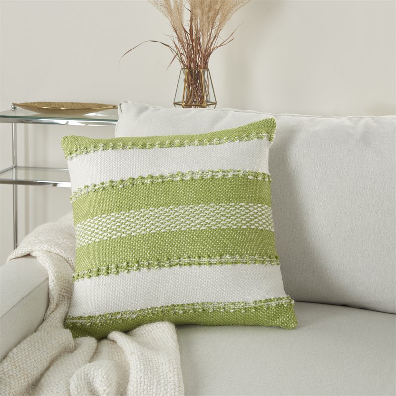 Square Outdoor Pillow 18x18 Stripes