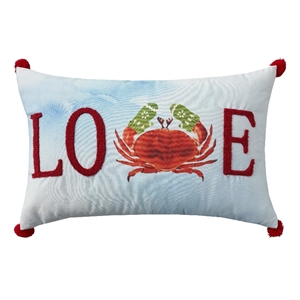 Mina Victory Holiday Pillows Village W/Snow 14&quotx20&quot Multi-Color Indoor Throw