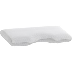 omne sleep cool ice ergonomic concave curve pillow in white