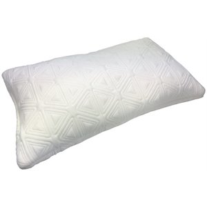 omne sleep hybrid comfort rest pillow in white