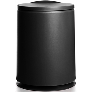 hanamya 10 liter/2.6 gallon cylindrical trash can with press top lid