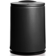 HANAMYA 10 Liter/2.6 Gallon Cylindrical Trash Can with Press Top Lid in Black