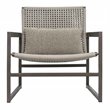 Seasonal Living Archipelago Torres Strait Aluminum Lounge Chair in Nut Brown