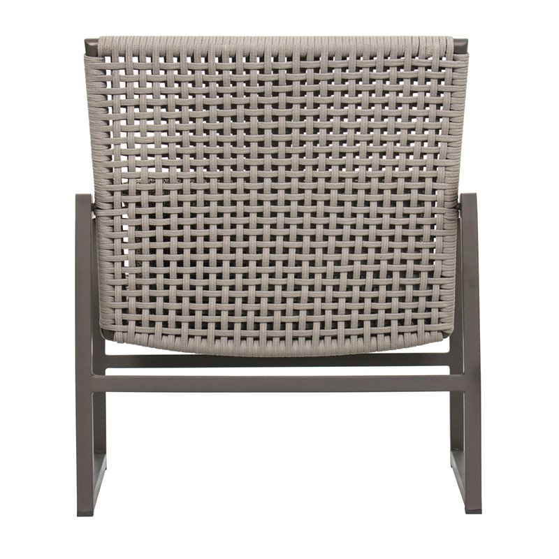 Seasonal Living Archipelago Torres Strait Aluminum Lounge Chair in Nut Brown