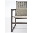 Seasonal Living Archipelago Torres Strait Aluminum Lounge Chair in Nut Brown
