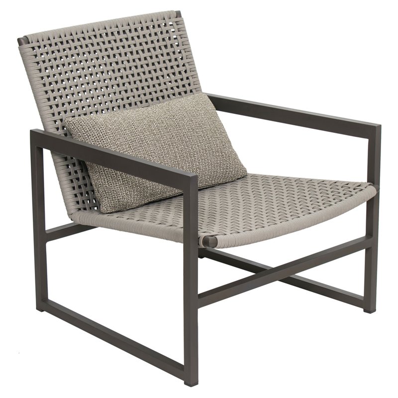 Seasonal Living Archipelago Torres Strait Aluminum Lounge Chair in Nut Brown