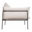 Seasonal Living Archipelago Hebrides Aluminum Lounge Chair in Nut Brown