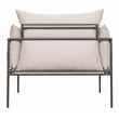 Seasonal Living Archipelago Hebrides Aluminum Lounge Chair in Nut Brown