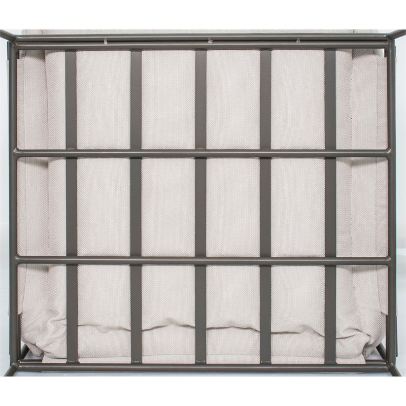 Seasonal Living Archipelago Hebrides Aluminum Lounge Chair in Nut Brown