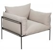 Seasonal Living Archipelago Hebrides Aluminum Lounge Chair in Nut Brown