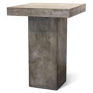 seasonal living perpetual provence concrete bar table in slate gray
