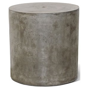 Seasonal Living Perpetual Bill Concrete Accent Table in Slate Gray