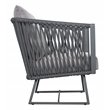Seasonal Living Archipelago Orion Aluminum Lounge Chair in Dark Gray
