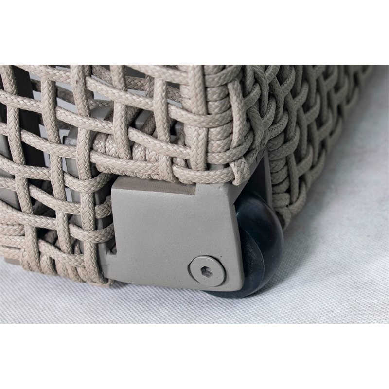 Seasonal Living Archipelago Keys Pool Aluminum Chaises in Light Gray (Set of 2)