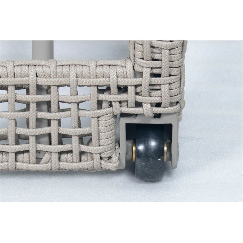 Seasonal Living Archipelago Keys Pool Aluminum Chaises in Light Gray (Set of 2)