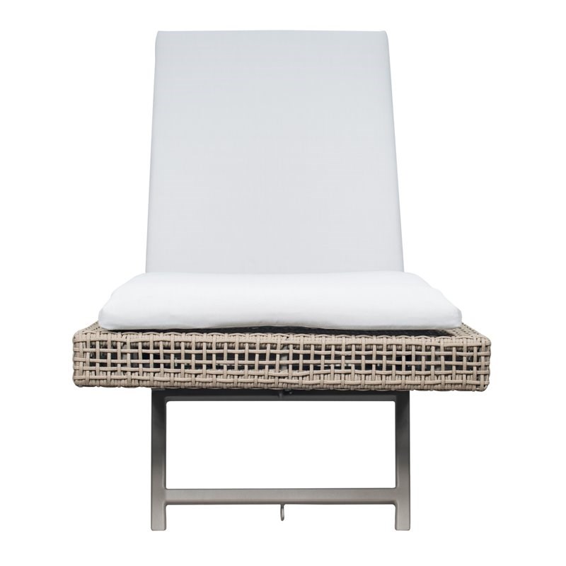 Seasonal Living Archipelago Keys Pool Aluminum Chaises in Light Gray (Set of 2)