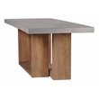 Seasonal Living Perpetual Lucca Teak Wood/Concrete Dining Table in Slate Gray