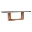 Seasonal Living Perpetual Lucca Teak Wood/Concrete Dining Table in Slate Gray
