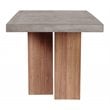 Seasonal Living Perpetual Lucca Teak Wood/Concrete Dining Table in Slate Gray