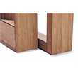 Seasonal Living Perpetual Lucca Teak Wood/Concrete Dining Table in Slate Gray