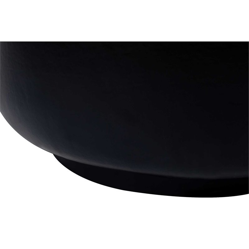 Seasonal Living Provenance Signature Ceramic Grazed End Table in Black
