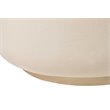 Seasonal Living Provenance Signature Ceramic Grazed End Table in Cream/White
