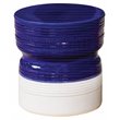 Seasonal Living Ceramic Ancaris Modern Stool in Navy Blue/Snow White