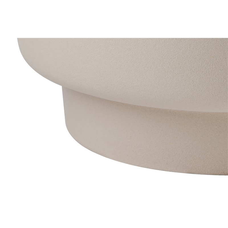 Seasonal Living Provenance Signature Ceramic Stool/Accent Table in Cream/White