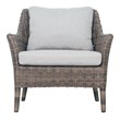 Seasonal Living Provenance Signature Wicker Aluminum Lounge Chair in Brown