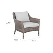 Seasonal Living Provenance Signature Wicker Aluminum Lounge Chair in Brown