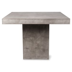 seasonal living perpetual phil concrete counter table in slate gray