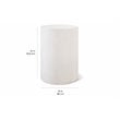 Seasonal Living Perpetual Ben Concrete Accent Table in Ebony White