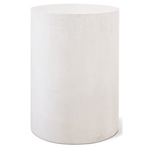Seasonal Living Perpetual Ben Concrete Accent Table in Ebony White