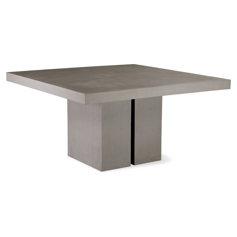 Seasonal Living Perpetual Delapan Concrete Dining Table in Slate Gray