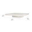 Seasonal Living Perpetual Lima Concrete Coffee Table in Ebony White