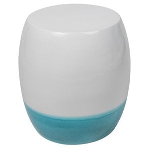 Seasonal Living Provenance Signature Ceramic Bud Stool/Accent Table in White