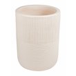 Seasonal Living Provenance Signature Ceramic 2-piece Textured Planters in Cream