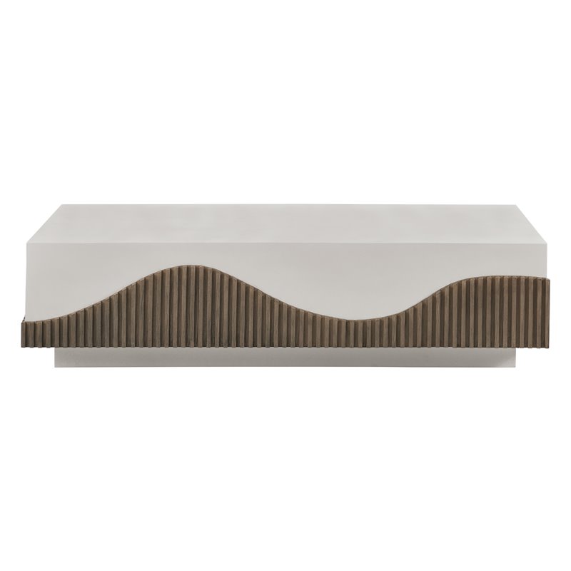 Seasonal Living Provenance Signature FRP Rectangle Coffee Table in Limestone