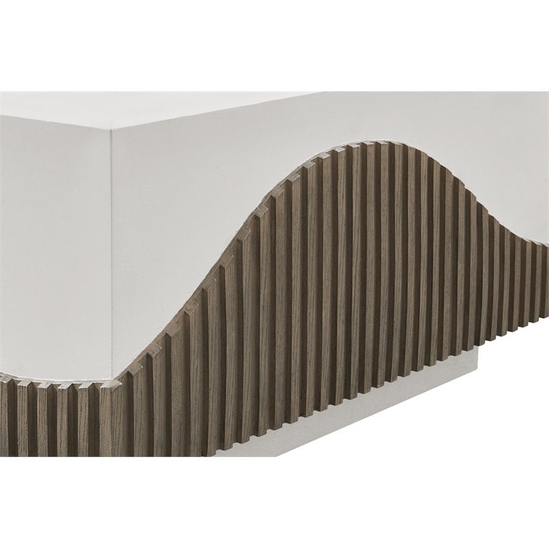 Seasonal Living Provenance Signature FRP Rectangle Coffee Table in Limestone