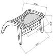 Seasonal Living Norway Lounge Chair and Foot Stool Set of Two