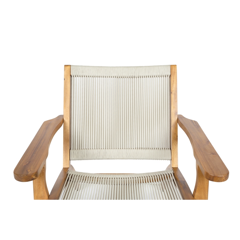 Seasonal Living Norway Lounge Chair and Foot Stool Set of Two