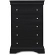 New Classic Furniture Belle Rose Solid Wood Lift-Top Chest in Black Cherry