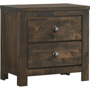 new classic furniture blue ridge solid wood bedroom nightstand in rustic gray