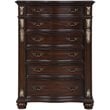 New Classic Furniture Maximus Solid Wood 6-Drawer Chest in Madeira Brown
