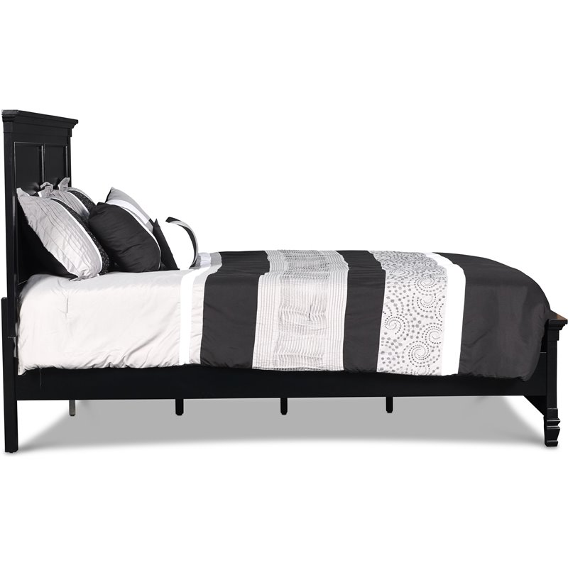 New Classic Furniture Tamarack 3/3 Solid Wood Twin Bed in Black