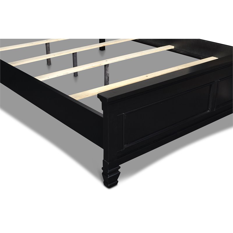 New Classic Furniture Tamarack 3/3 Solid Wood Twin Bed in Black