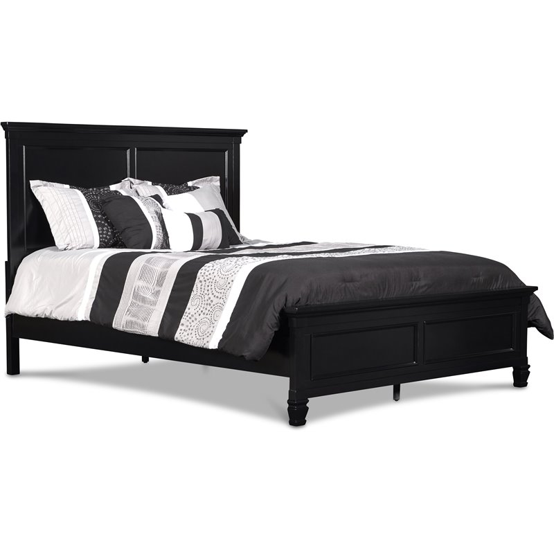 New Classic Furniture Tamarack 3/3 Solid Wood Twin Bed in Black